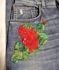 Dolce & Gabbana Rose Embroidered Jeans