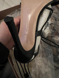 Gianvitto Rossi Black Leather Giza 105 Heeled Sandals