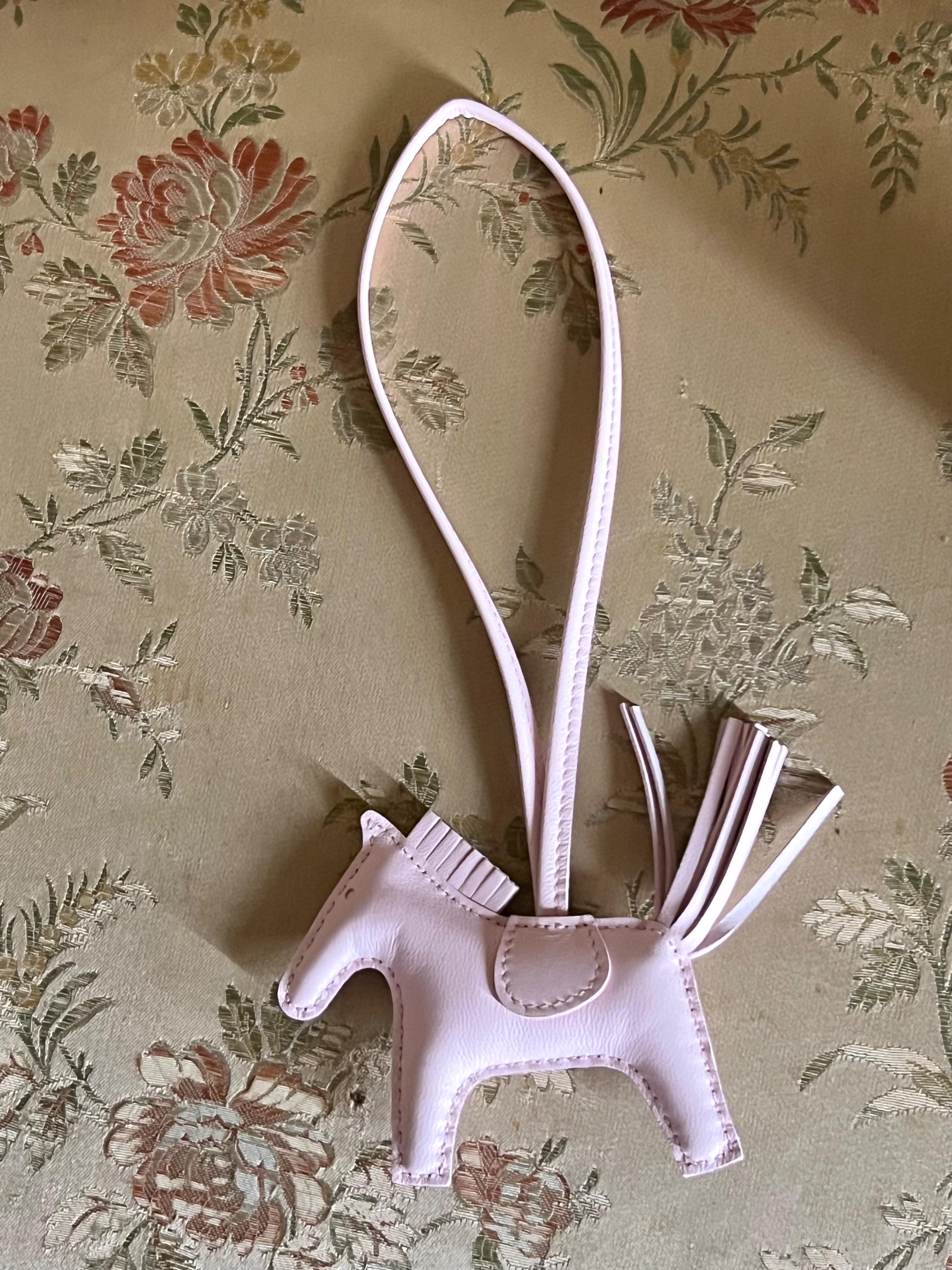 Hermes Rose Darling Rodeo Charm