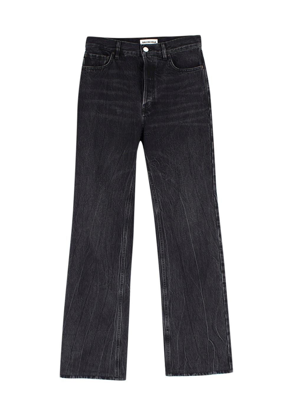 Balenciaga Black Straight Leg Jeans