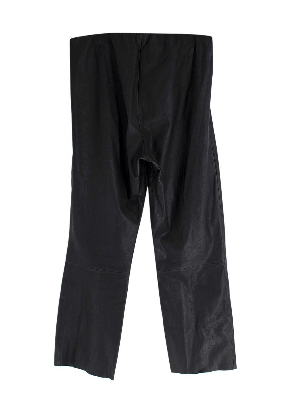 Malene Birger Black Leather Trousers