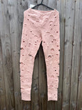 Chanel 2014 Baby Pink Wool Blend Leggings