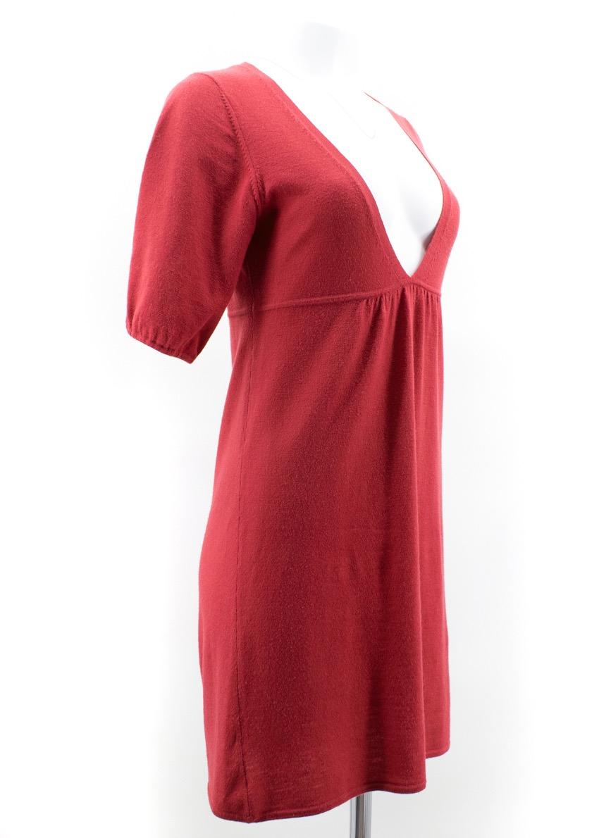 Theory Red Wool Dress