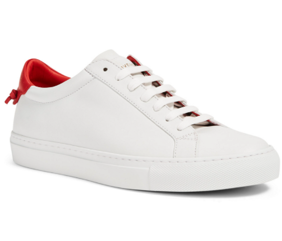 Givenchy White & Red Urban Street Sneakers