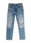 Re/Done Daring Indigo Straight Leg Jeans