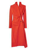 A.W.A.K.E. Mode Asymmetric Stretch-Twill Coat