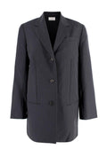 The Row Dark Grey Long Blazer