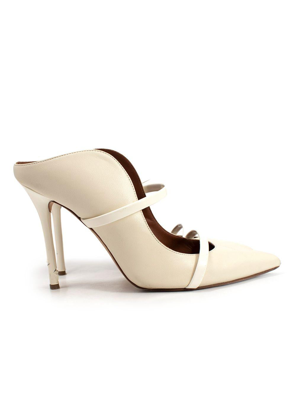Malone Souliers Cream Maureen Stiletto Mules