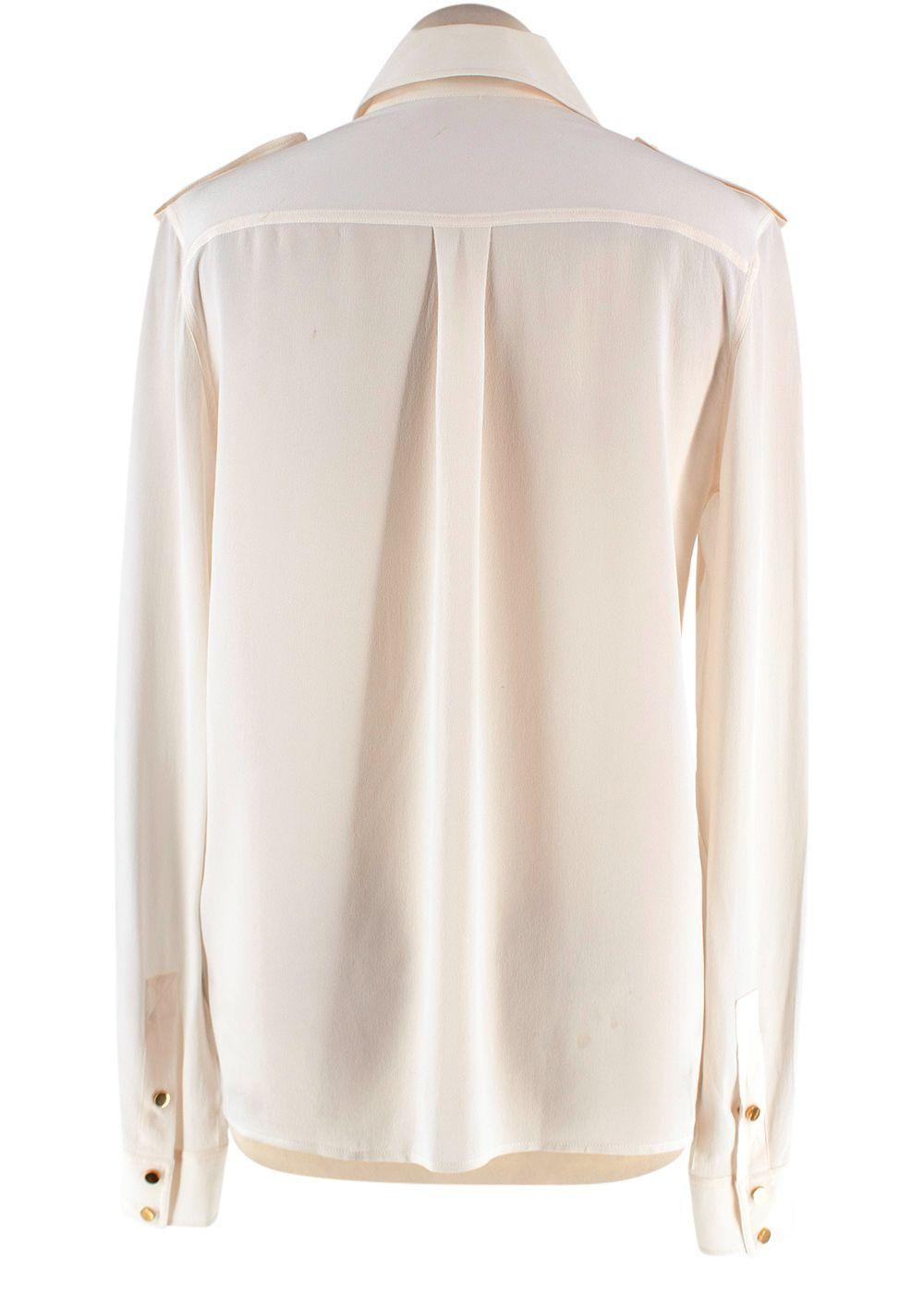 Tom Ford Cream Silk Crepe Shirt