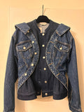 Alexander McQueen Denim Peplum Jacket