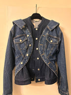 Alexander McQueen Denim Peplum Jacket