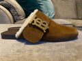 Burberry Brown Suede Lyla Mules
