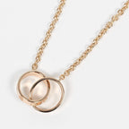 Cartier Rose Gold Intertwined Love Ring Necklace