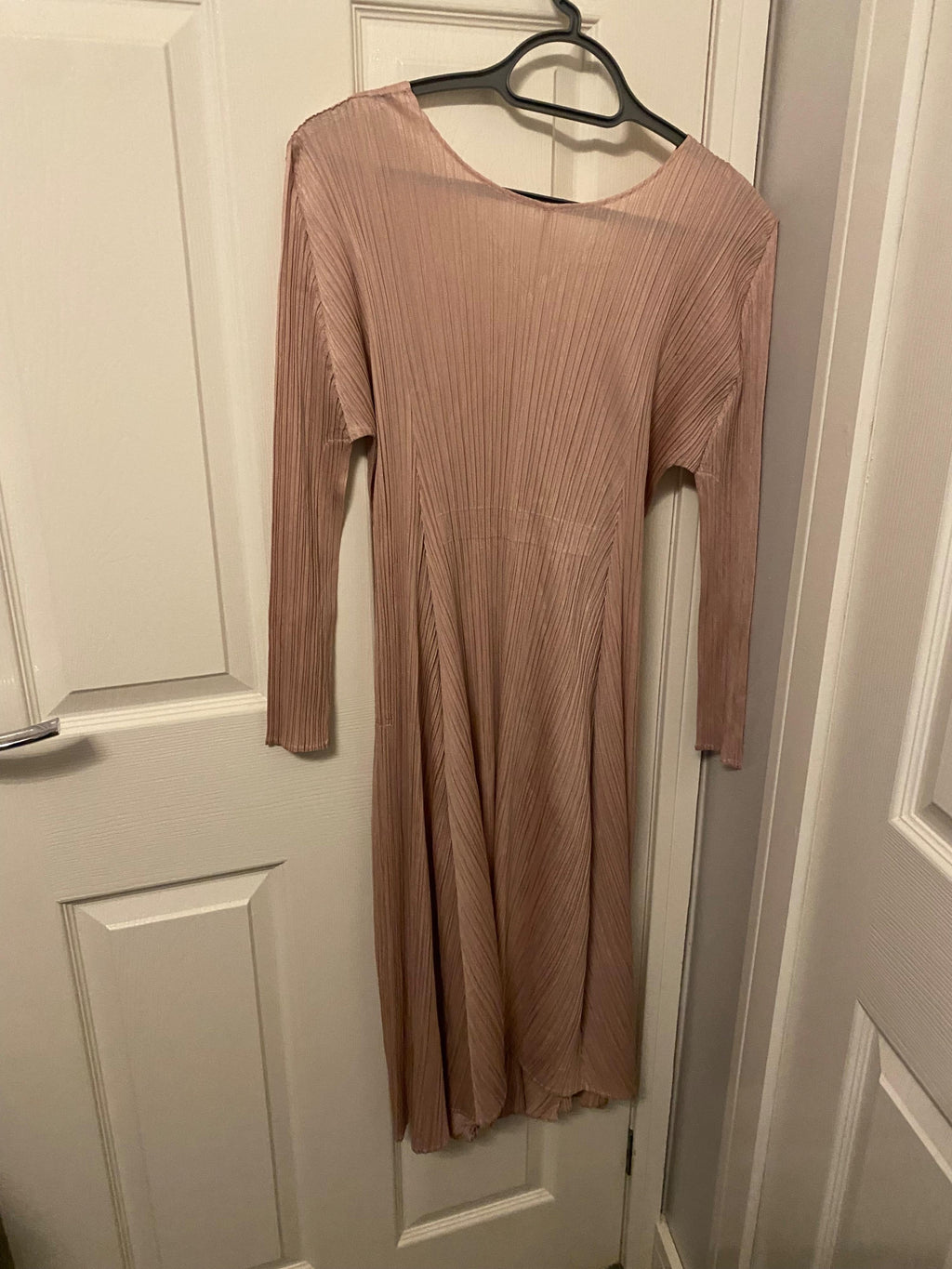 Pleats Please Drawstring Waist Midi Dress