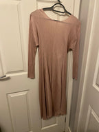 Pleats Please Drawstring Waist Midi Dress