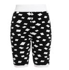 Balmain Black and White Jacquard Cycling Shorts