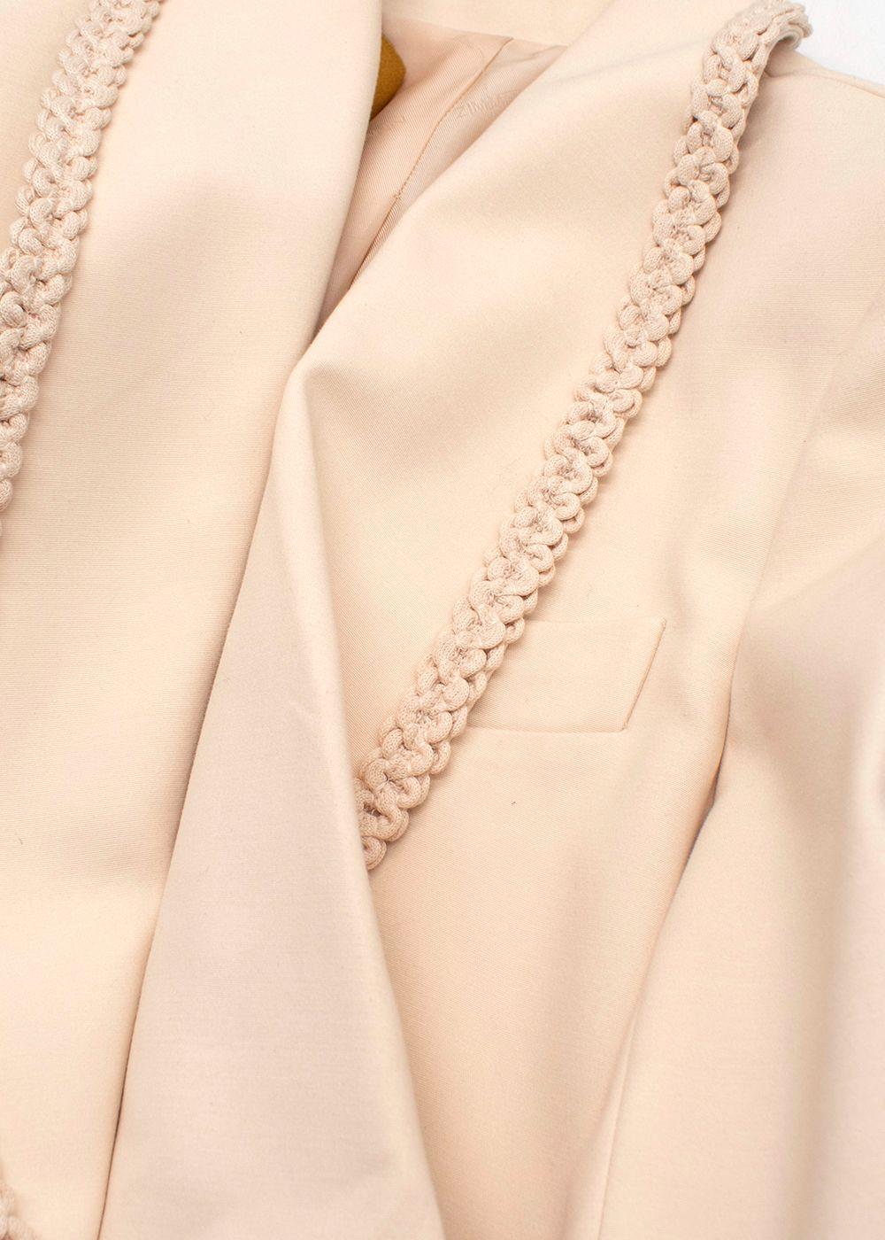 Zimmermann Beige Braided Trim Blazer