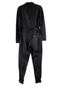 Dodo Bar Or Black Leather Barbara Belted Jumpsuit