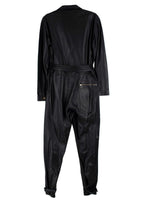 Dodo Bar Or Black Leather Barbara Belted Jumpsuit