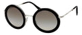Black Round 59U Sunglasses