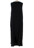 Black Crepe Sequinned Shift Dress