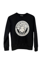 Versace Kids Black Medusa Print Swearshirt