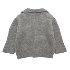 Oscar Et Valentine 9M Grey Shawl Knit Cardigan