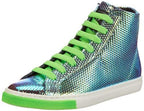 Unisex P1 sneakers in green hologram
