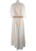 Zimmerman White Sheer Freja Midi Shirt Dress