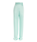 Lapointe High-Rise Belted Straight-Leg Organic Silk Twill Trousers
