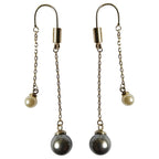 Dior Ultradior Faux Pearl Link Drop Earrings