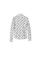 Wardrobe Unisex black & white cotton Scribble logo shirt