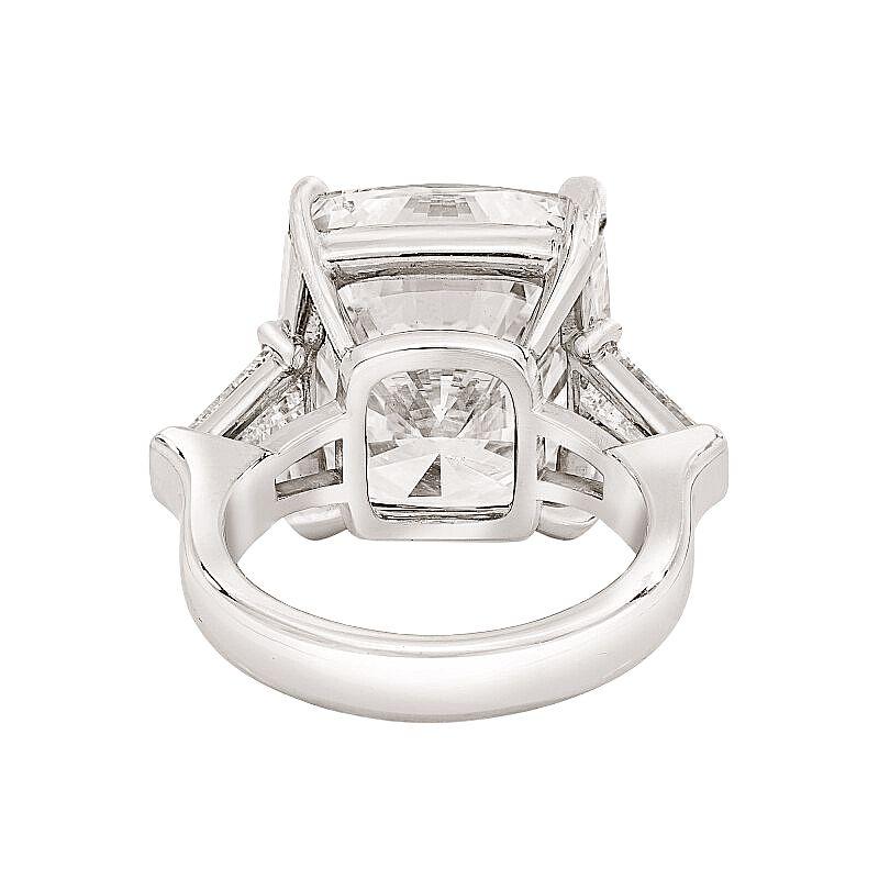 Verde 4ct IGI Certified Lab Grown Cushion Cut Diamond Ring