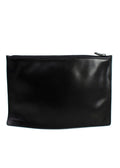 Gucci Vintage Black Leather Pouch