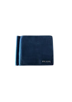 Black Saffiano leather compact wallet