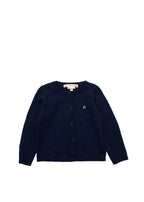 Bonpoint Kids Navy Wool Cardigan