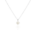 White Gold Round Brilliant Cut Diamond Pendant Necklace 1.50ct