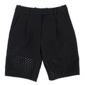 3.1 Phillip Lim Black Lasercut Bermuda Shorts
