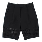 3.1 Phillip Lim Black Lasercut Bermuda Shorts