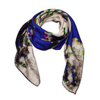Rosemary Goodenough Blue Planting in Drifts V Silk Scarf