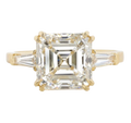 Verde 5ct IGI Certified Asscher Cut Lab-grown Diamond VS2 Ring