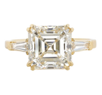 Verde 5ct IGI Certified Asscher Cut Lab-grown Diamond VS2 Ring