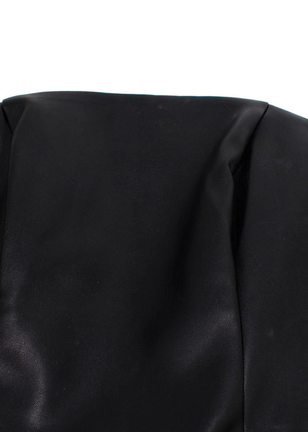 De La Vali Connie Faux Leather Mini Dress