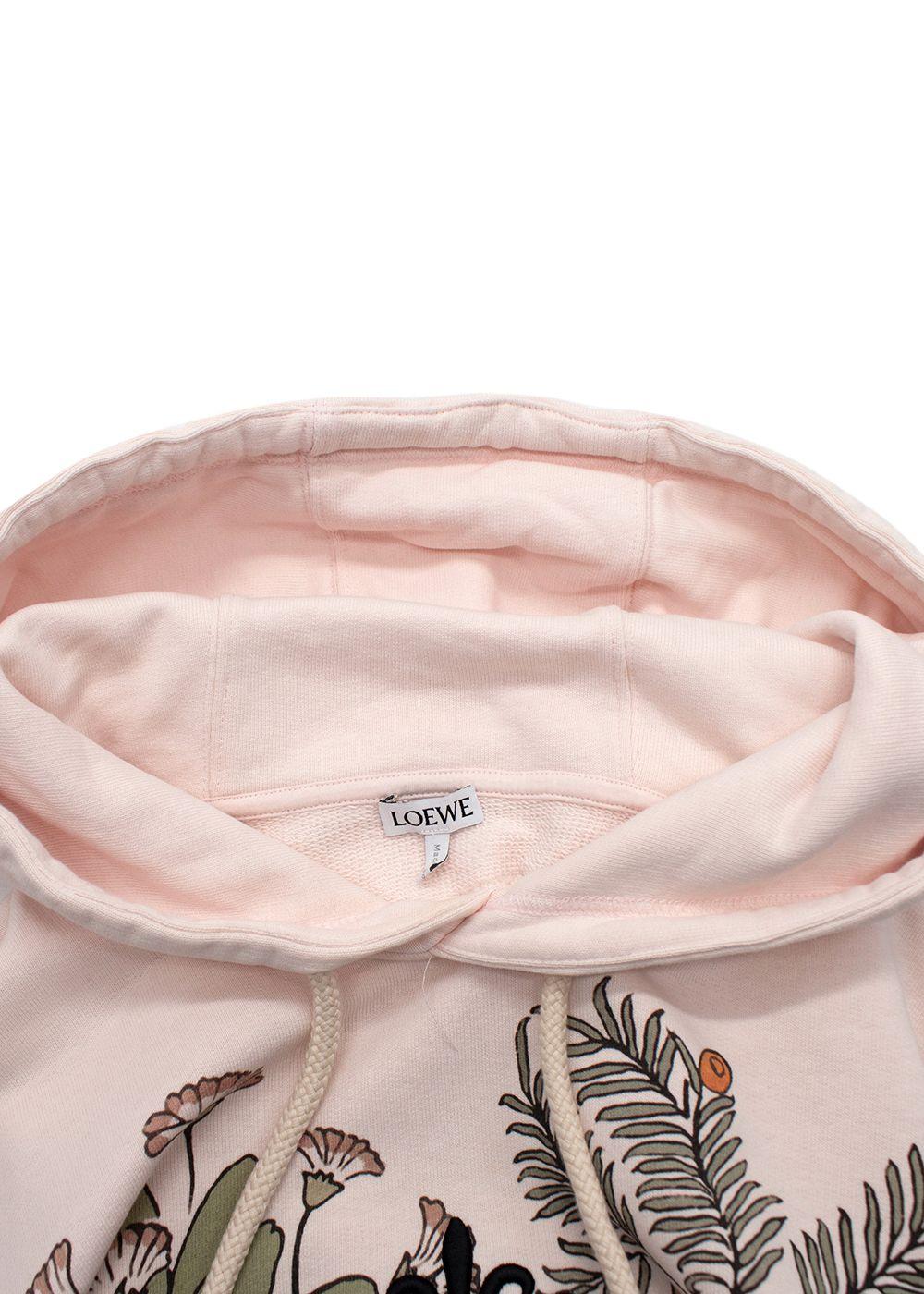 Loewe Pink Herbarium Embroidered Hoodie