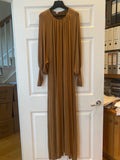 Toteme Brown Cuffed Sleeve Maxi Dress