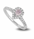 18ct White Gold Diamond Engagement ring  - Size 51