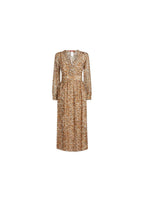 Geneve Leopard Silk Dress