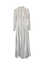 Erdem White Tie Detail Satin Maxi Dress
