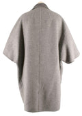 MaxMara Studio Grey Short Sleeve Wool Peacoat