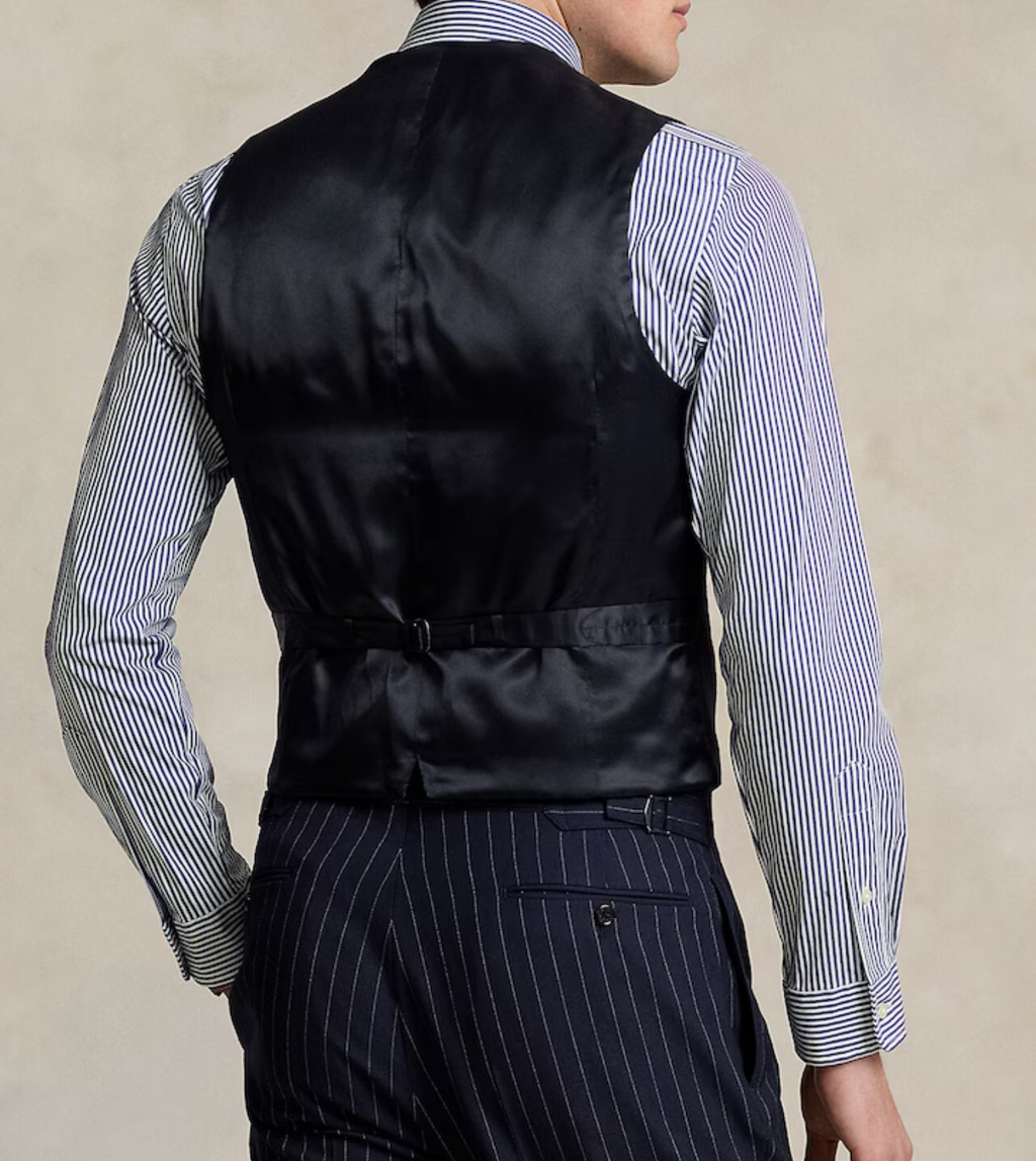 Polo Ralph Lauren Navy Pinstripe Waistcoat
